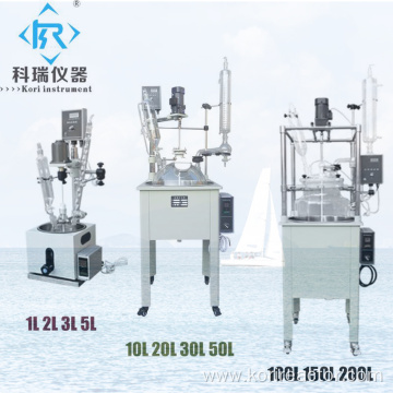 factory hot sale lab single layer glass reactor